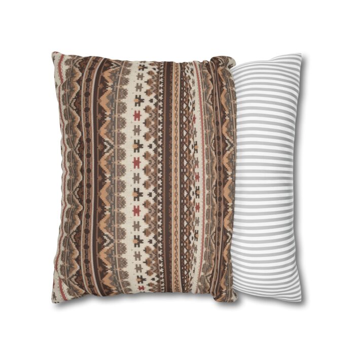 Warm Nordic Knit  Faux Suede Square Pillowcase - Image 10