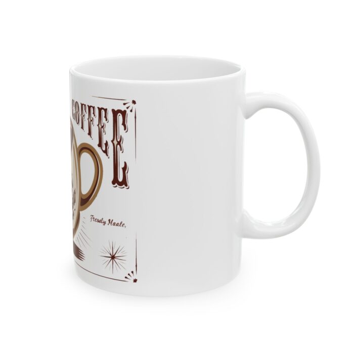 Coffee hot brew Ceramic Mug, (11oz, 15oz) - Image 4
