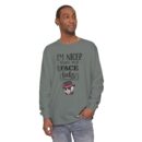 I am nicer than my face looks Unisex Garment-dyed Long Sleeve T-Shirt