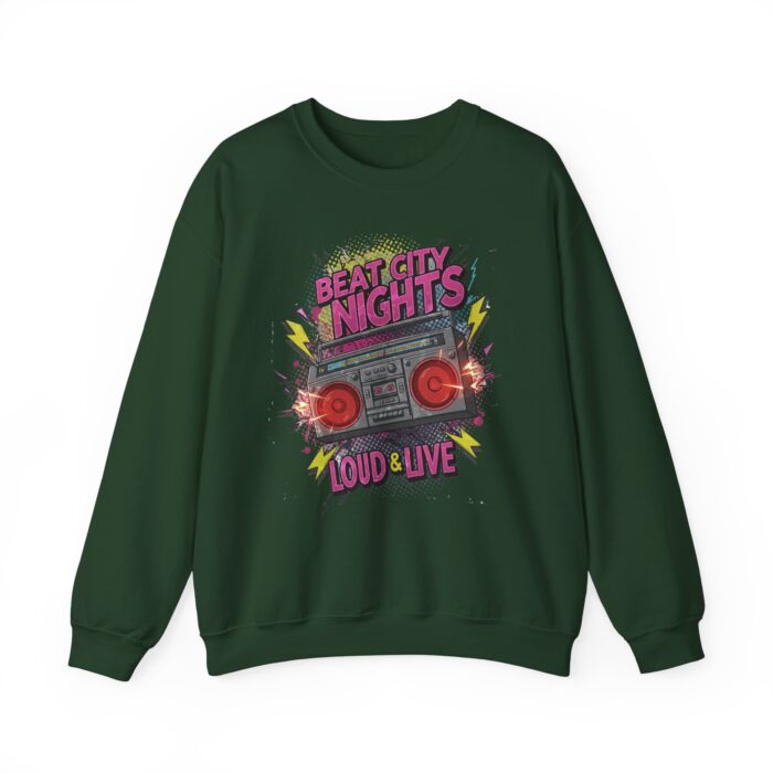 Beat city nights Unisex Heavy Blend™ Crewneck Sweatshirt - Image 13