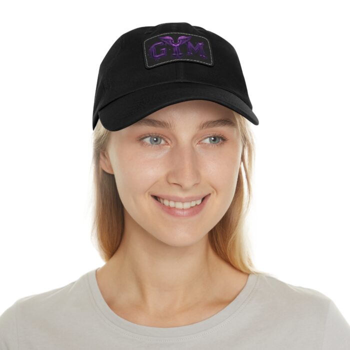 GYM Hat with Leather Patch (Rectangle) - Image 4