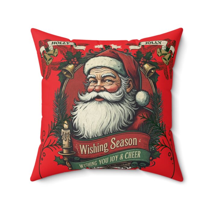Holly Jolly Spun Polyester Square Pillow - Image 11