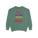 Love your God Unisex Garment-Dyed Sweatshirt