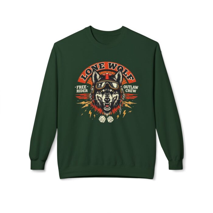 Lone Wolf Unisex Midweight Softstyle Fleece Crewneck Sweatshirt - Image 13