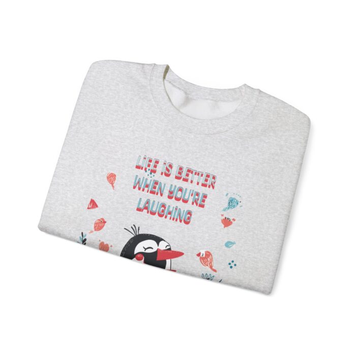 Life is better when you're laughing Unisex Heavy Blend™ Crewneck Sweatshirt - Image 3
