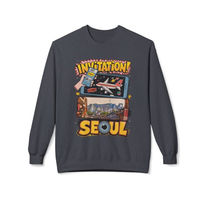 Invitation Seoul Unisex Midweight Softstyle Fleece Crewneck Sweatshirt - Image 25