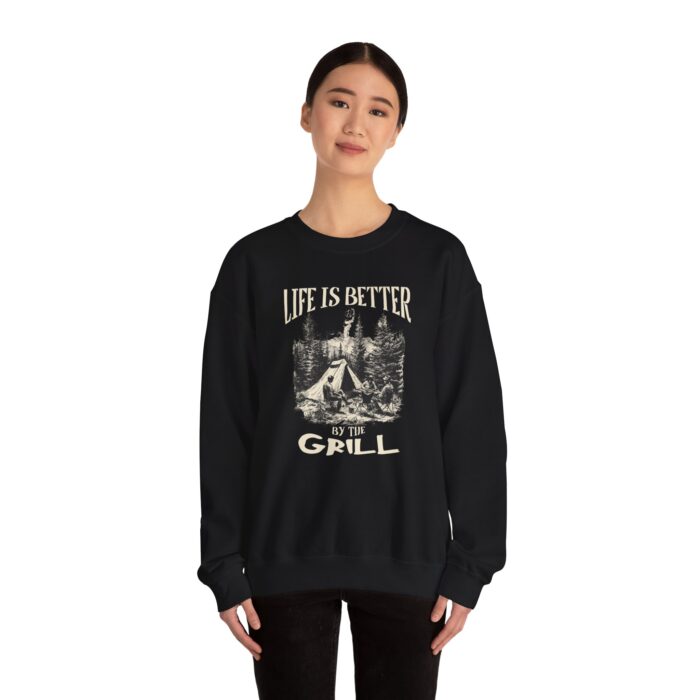 Life is better Unisex Heavy Blend™ Crewneck Sweatshirt - Image 4