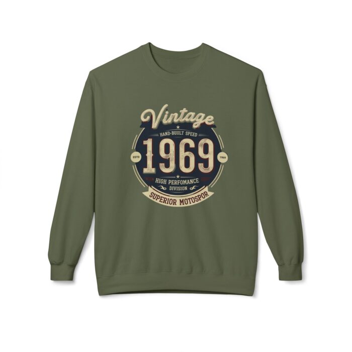 Vintage 1969 Unisex Midweight Softstyle Fleece Crewneck Sweatshirt - Image 9