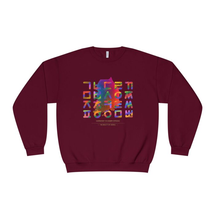 The Beauty of Hangul Unisex NuBlend® Crewneck Sweatshirt - Image 9
