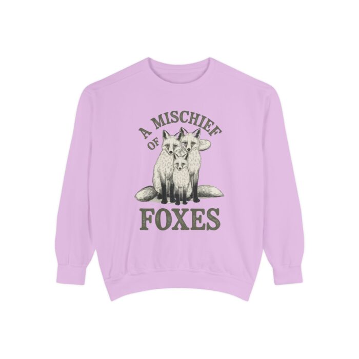 A mischief of Foxes Unisex Garment-Dyed Sweatshirt - Image 41