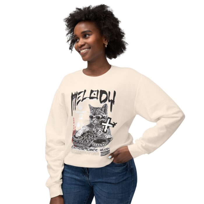 Melody Unisex Lightweight Crewneck Sweatshirt - Image 7