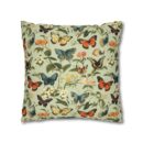 Butterfly Spun Polyester Square Pillowcase