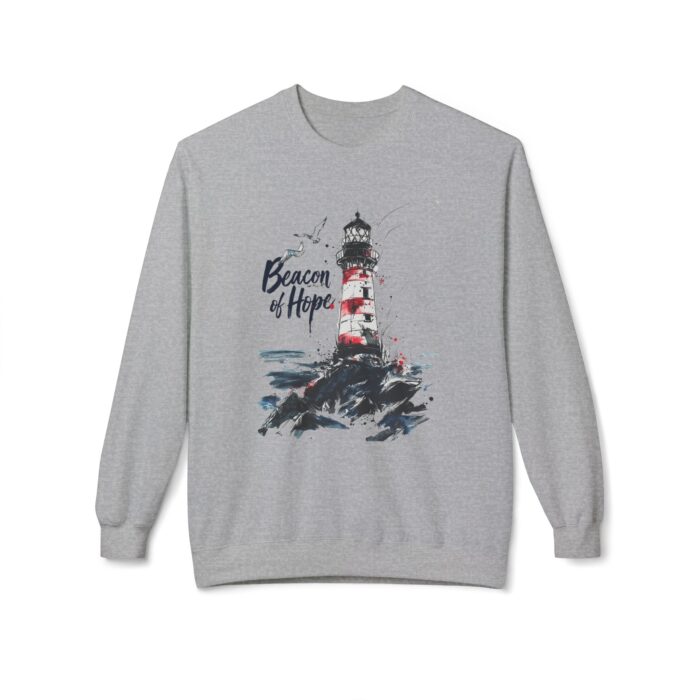 Beacon of Hope Unisex Midweight Softstyle Fleece Crewneck Sweatshirt - Image 5