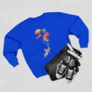 Astronaut and balloon at a Time Unisex Crewneck Sweatshirt