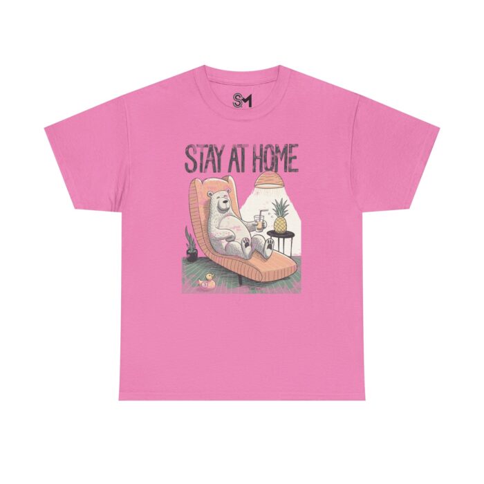 Stay at home Unisex Heavy Cotton Tee - Image 25