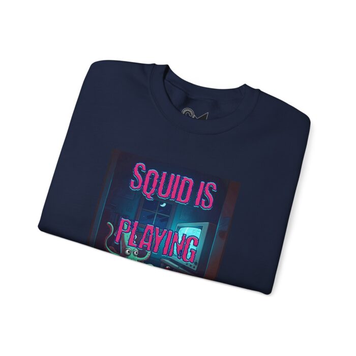 Squid is playing a game Unisex Heavy Blend™ Crewneck Sweatshirt - Image 19