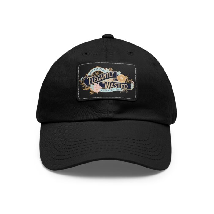 Elegantly wasted Hat with Leather Patch (Rectangle) - Image 5