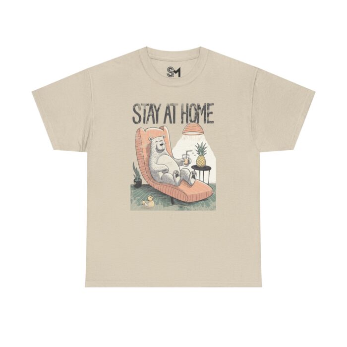 Stay at home Unisex Heavy Cotton Tee - Image 9