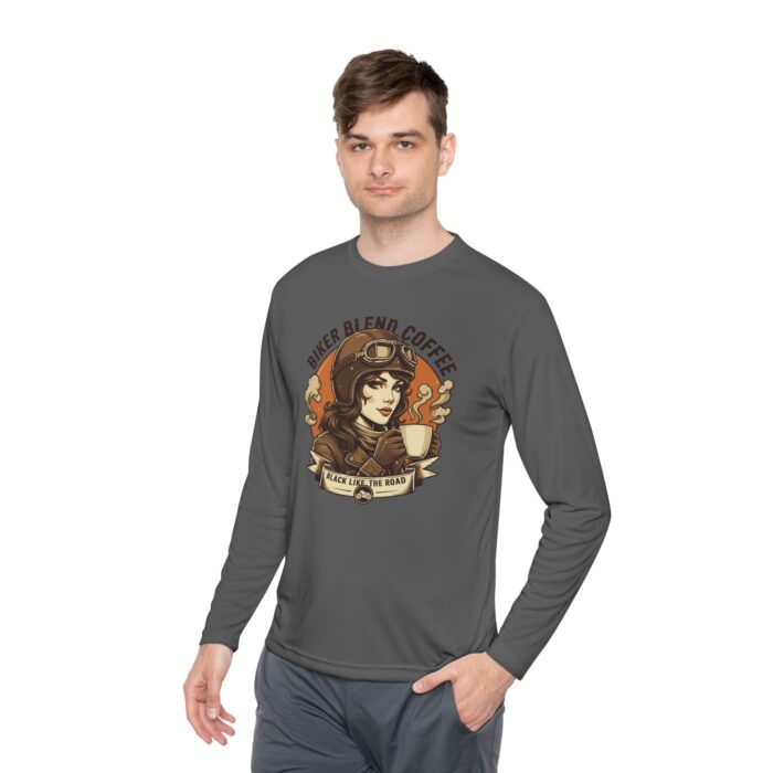Bike blend coffee Unisex Lightweight Long Sleeve Tee - Image 11
