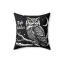 Night watcher Spun Polyester Square Pillow