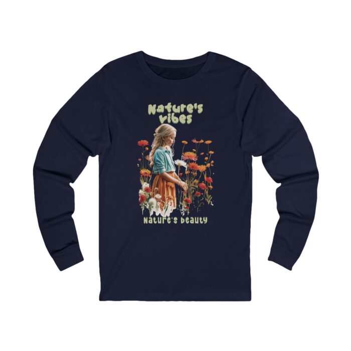 Nature's Vibes Unisex Jersey Long Sleeve Tee - Image 17
