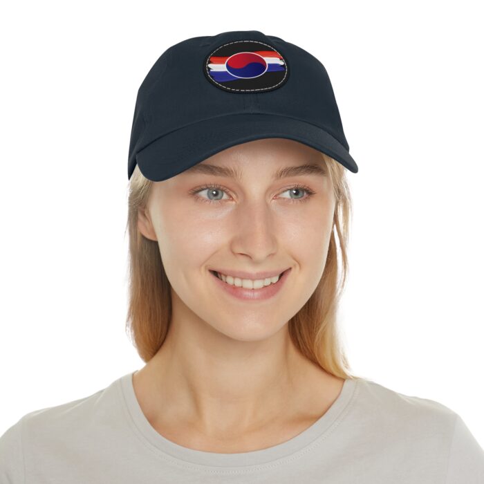 Korean Flag Hat with Leather Patch (Round) - Image 28