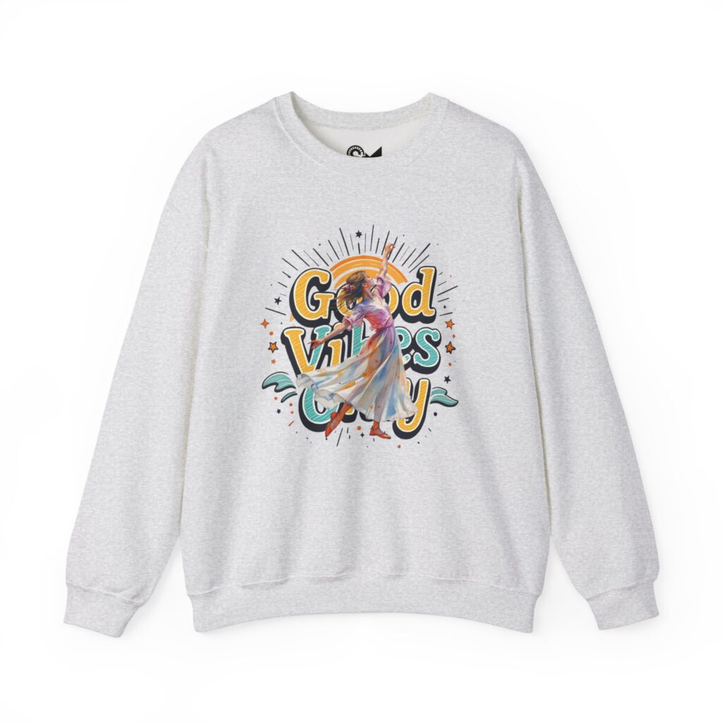 "meta_description": "Enjoy unparalleled comfort with the Good Vibes Only unisex sweatshirt, perfect for every occasion.",