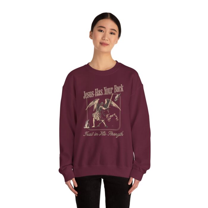 Jeseu has your back Unisex Heavy Blend™ Crewneck Sweatshirt - Image 8