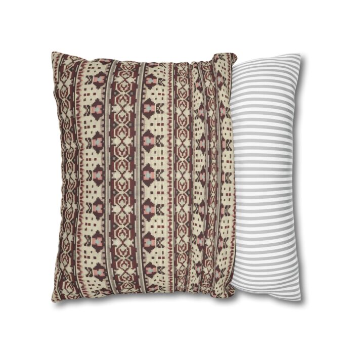 Vintage Cozy Faux Suede Square Pillowcase - Image 12