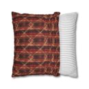 Sparkly red hues Faux Suede Square Pillowcase