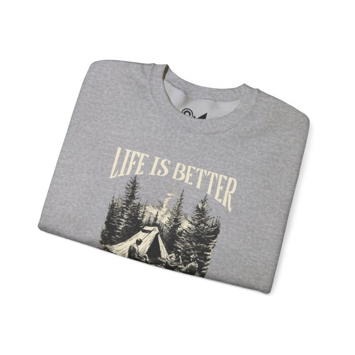 Life is better Unisex Heavy Blend™ Crewneck Sweatshirt - Image 7