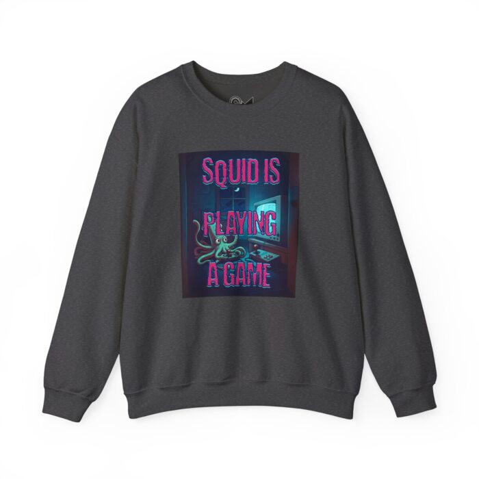 Squid is playing a game Unisex Heavy Blend™ Crewneck Sweatshirt - Image 9