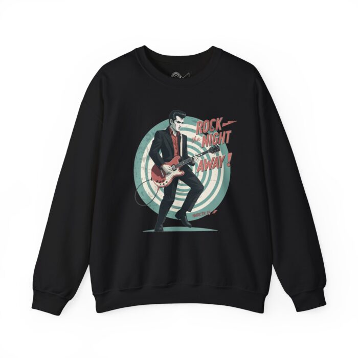 Rock the night Unisex Heavy Blend™ Crewneck Sweatshirt - Image 9