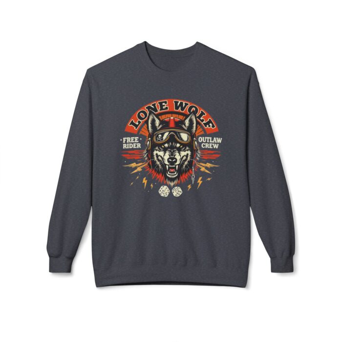 Lone Wolf Unisex Midweight Softstyle Fleece Crewneck Sweatshirt - Image 17