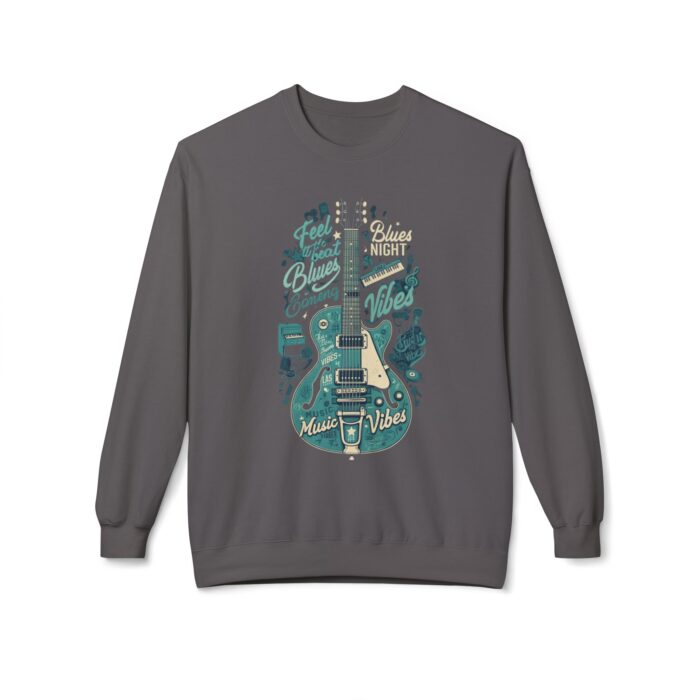 Blues night Unisex Midweight Softstyle Fleece Crewneck Sweatshirt - Image 13