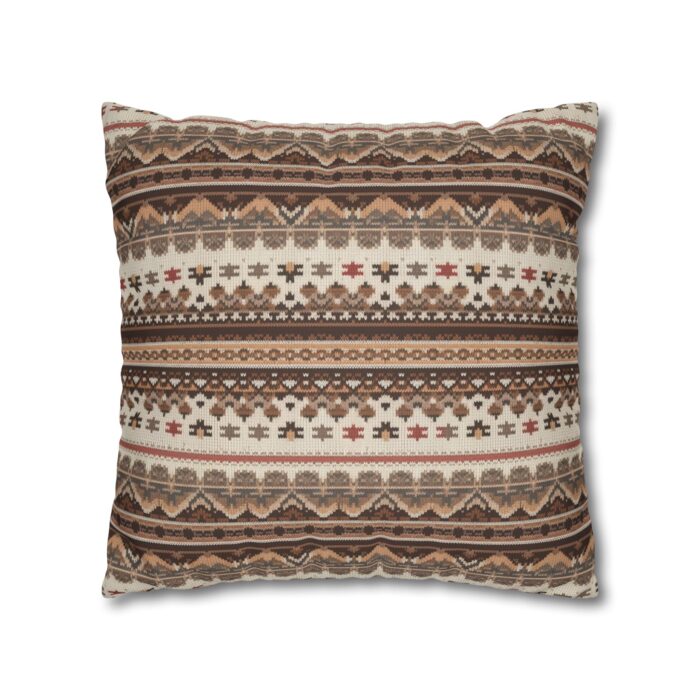 Warm Nordic Knit  Faux Suede Square Pillowcase - Image 11