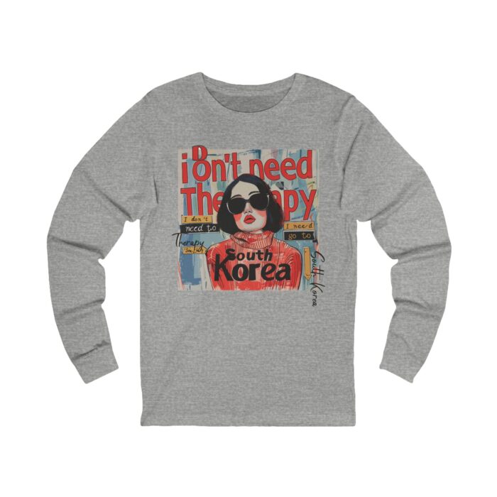I need to go South Korea Unisex Jersey Long Sleeve Tee