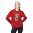 Retro Cat Unisex Midweight Softstyle Fleece Crewneck Sweatshirt