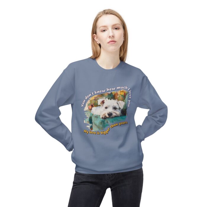 My love is bigger than yours Unisex Midweight Softstyle Fleece Crewneck Sweatshirt - Image 31