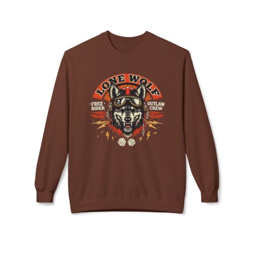 Lone Wolf Unisex Midweight Softstyle Fleece Crewneck Sweatshirt