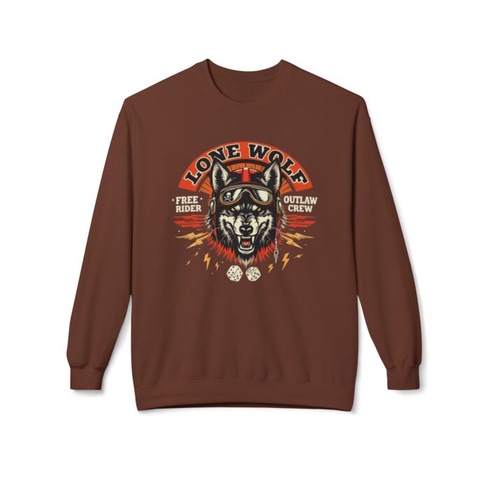 Lone Wolf Unisex Midweight Softstyle Fleece Crewneck Sweatshirt