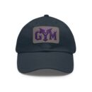 GYM Hat with Leather Patch (Rectangle)