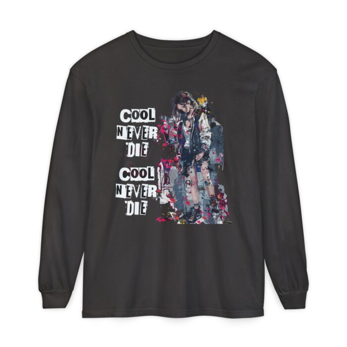 Cool never die Garment-dyed Long Sleeve T-Shirt - Image 9