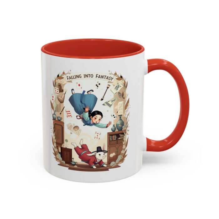 Falling into fantasy Accent Coffee Mug (11, 15oz) - Image 14