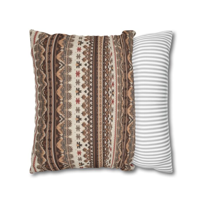 Warm Nordic Knit  Faux Suede Square Pillowcase - Image 12