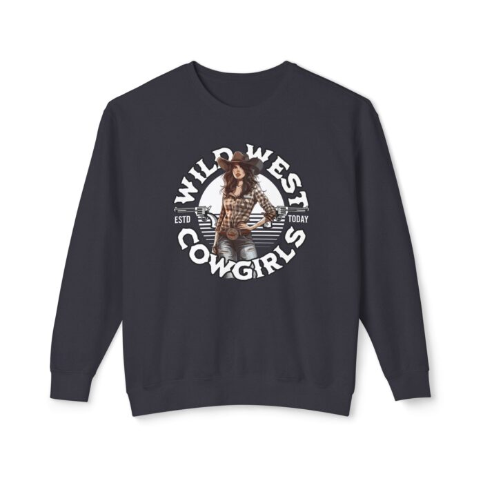 Wild West Cowgirls Unisex Lightweight Crewneck Sweatshirt - Image 25