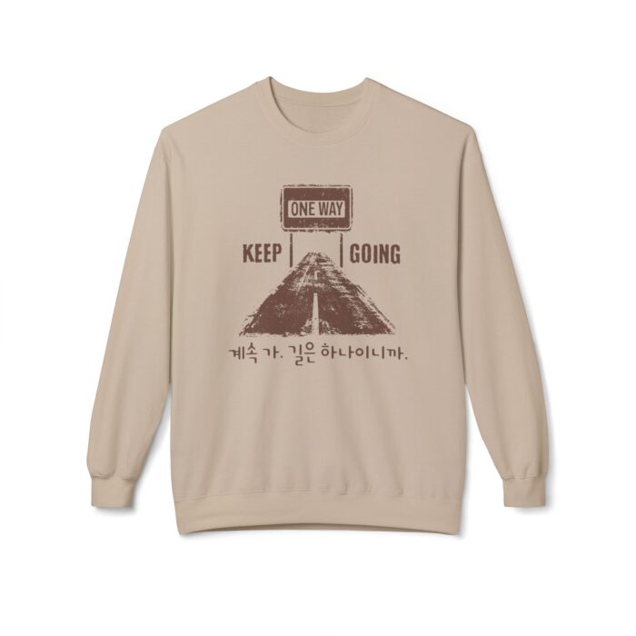 One way, keep going II Unisex Midweight Softstyle Fleece Crewneck Sweatshirt - Image 9