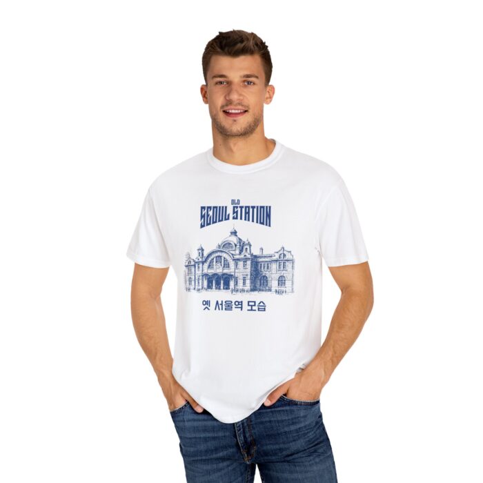 Seoul Station Graphic T-Shirt | Vintage Unisex Tee for Travel Lovers - Image 4