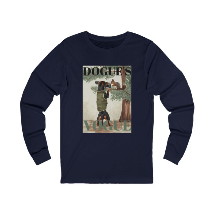 Dogue's Vogue Unisex Jersey Long Sleeve Tee - Image 13