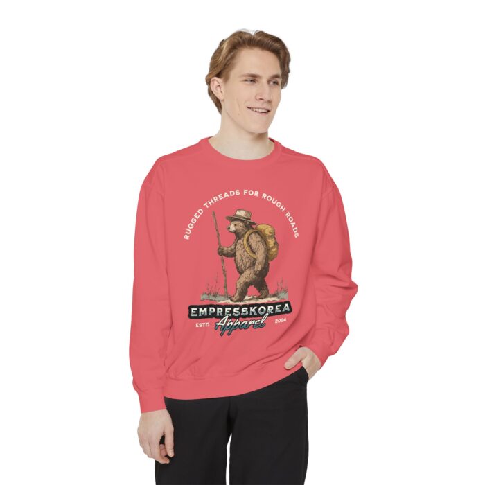 Rugged threads for ruff roads Unisex Garment-Dyed Sweatshirt - Image 47